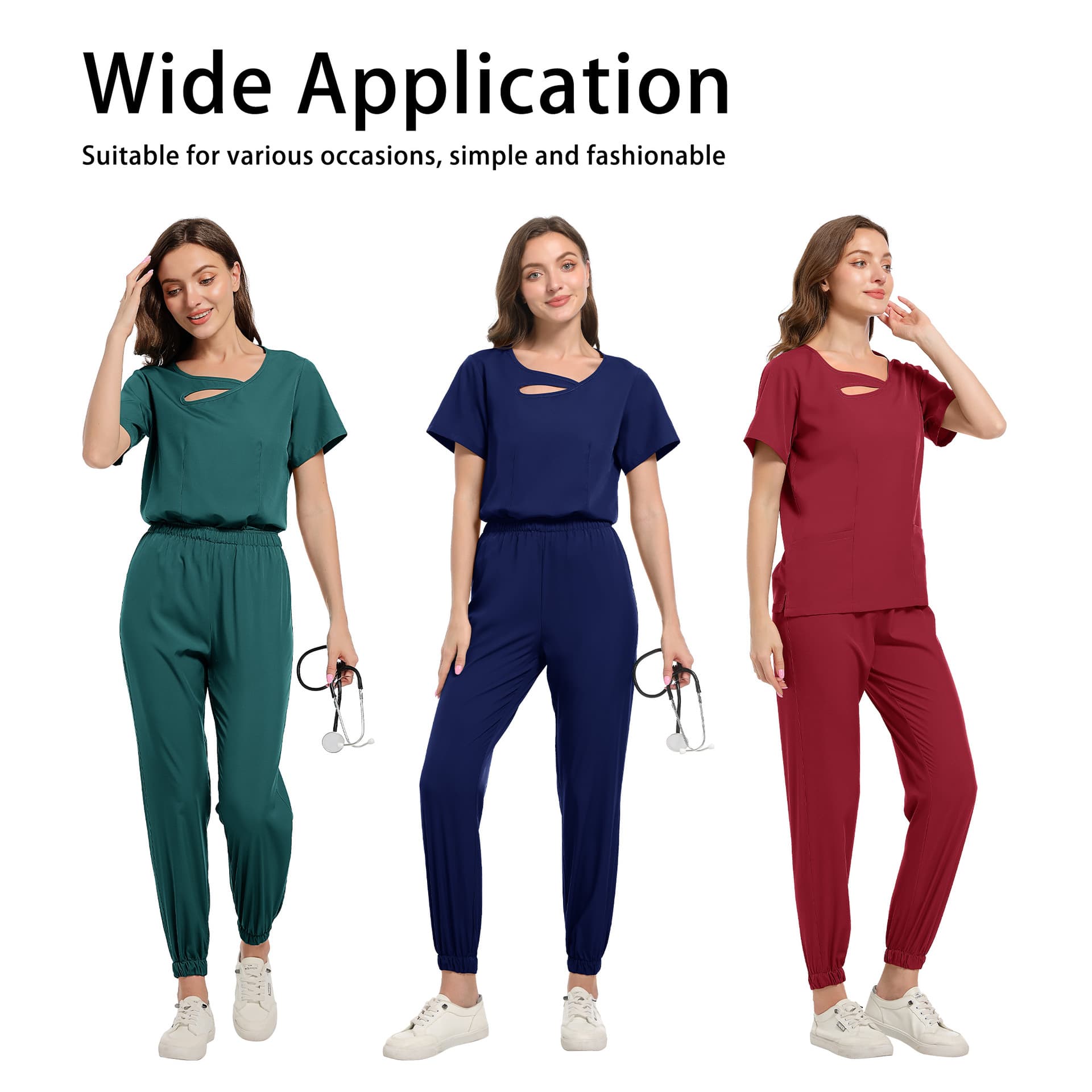 In Stock, Fast Shipping, Multi-Color Scrub Suit, Medical Uniform for Doctors, Nurses, Beauticians