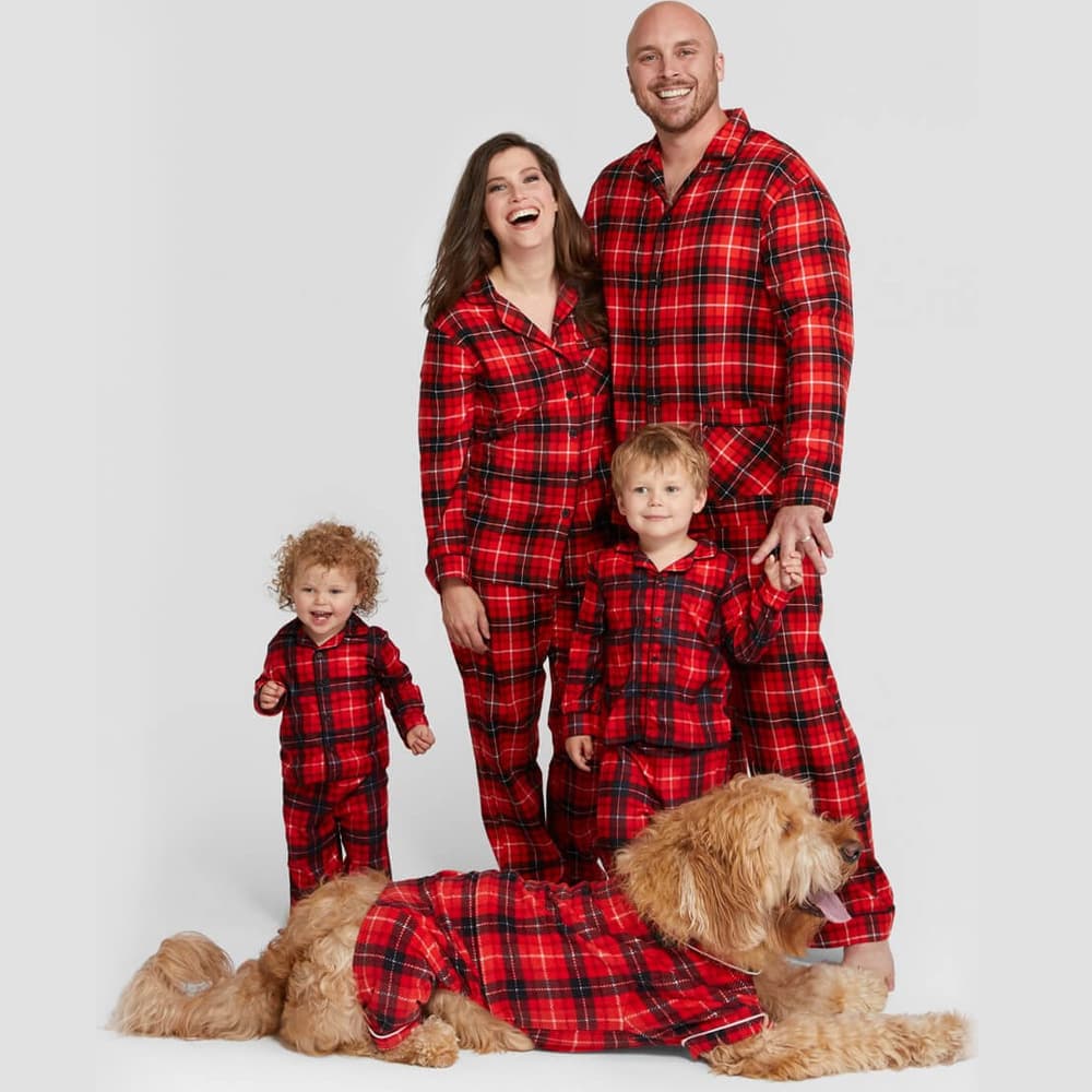 New Christmas family set, cross-border printed set for baby boys and the whole family, European and American style Christmas parent-child pajamas.