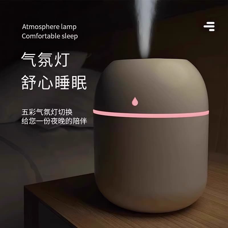 Yuetu 2024 New Model Small USB Plug-in Humidifier for Home, Bedroom, Office Desktop Air Humidification
