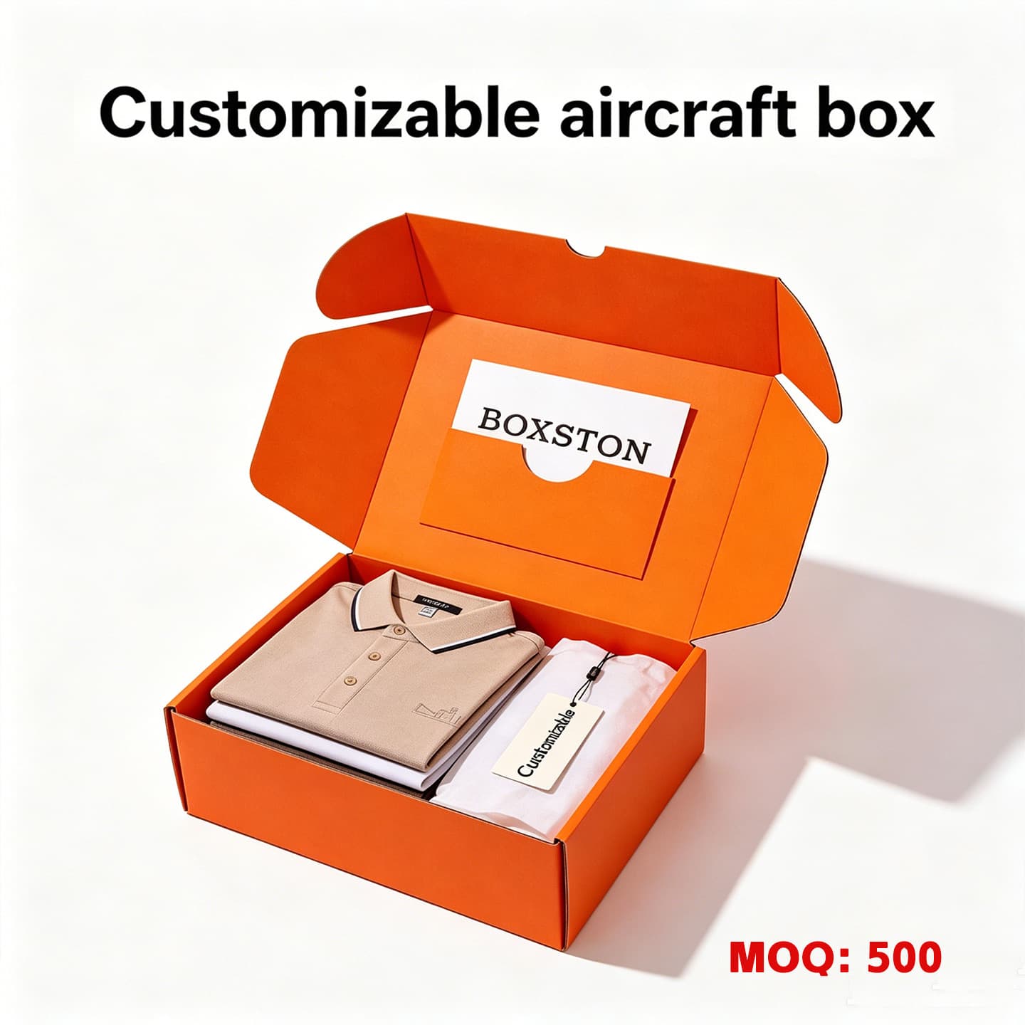 Custom Printed Corrugated Airplane Boxes, Double-Sided Full