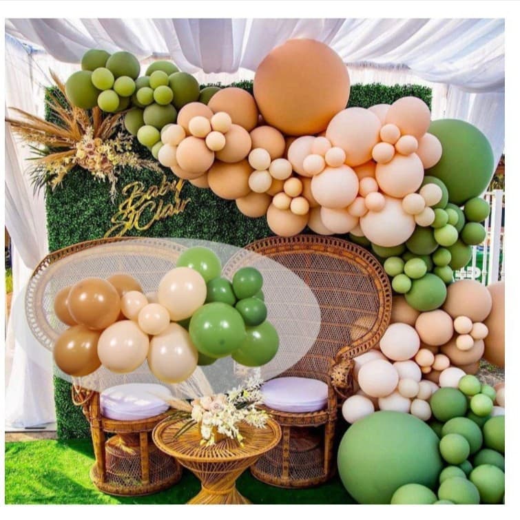 Amazon Olive Green Apricot Caramel Sage Green Baby Shower Birthday Party Wedding Graduation
