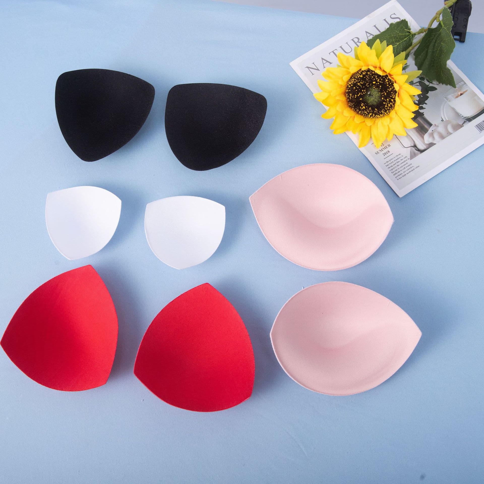 Sports bra insert pads, replacement padding, thickened push-up, ultra-thin bra cups, separate pads, sponge chest pads