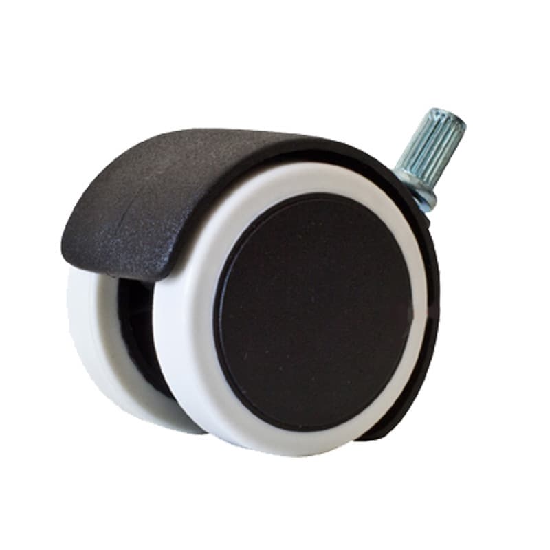 Size Universal Wheel Nylon Caster Rubber-coated Caster Threaded Insert Rod Resin Tray Plastic Wheel Heavy-duty Tank Wheel