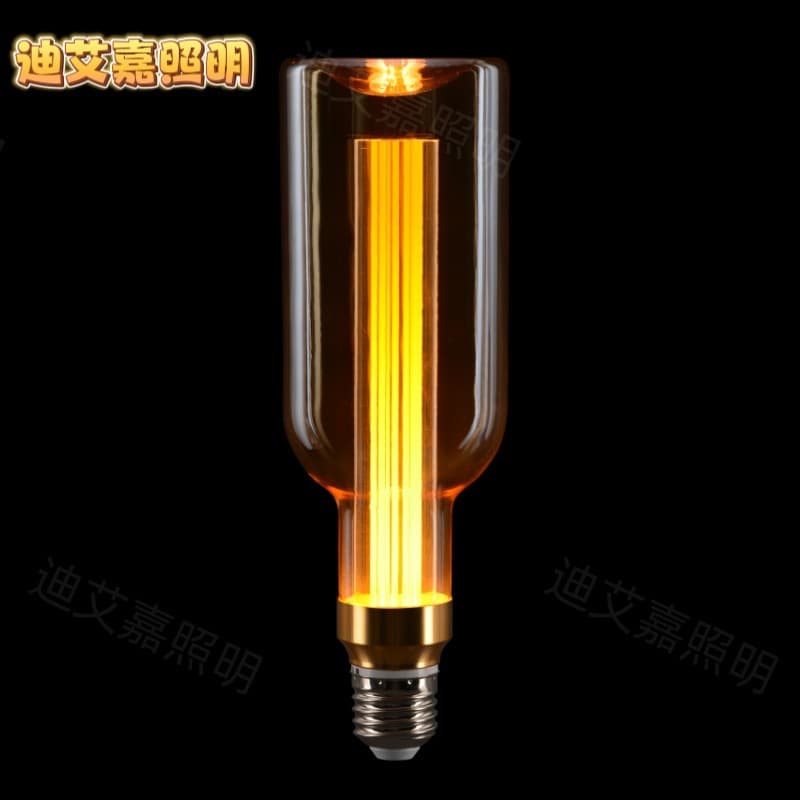 New Light Guide Column Bulb E27 Innovative Art Globe ST64 Edison Bulb Vintage Newlight Bulb