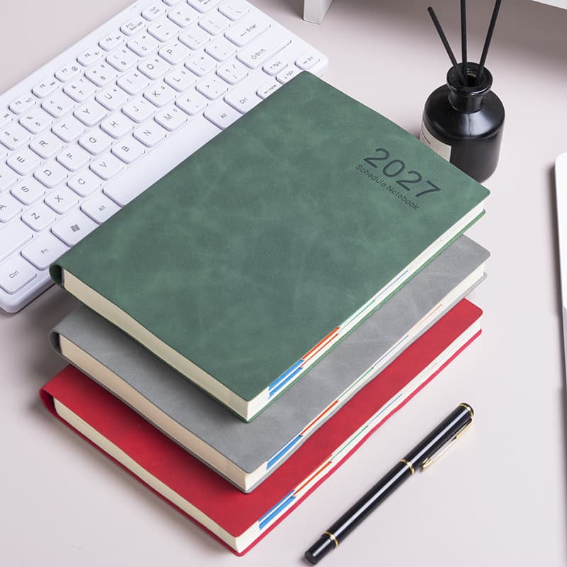 Cross-border Supply 2027 A5 English Version Schedule Planner Efficiency Notebook Spanish Schedule Notebook Wholesale