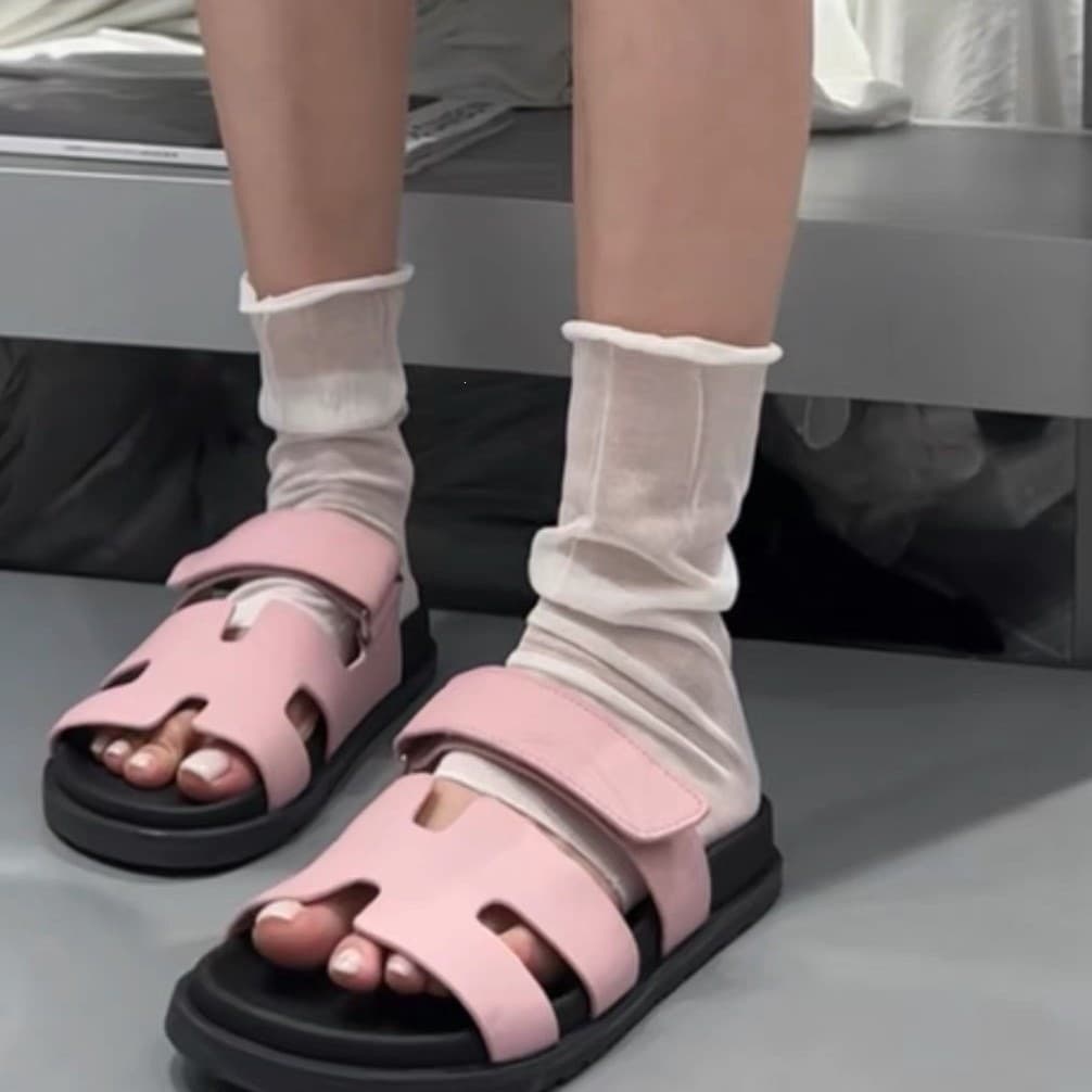Poetry LAN Same Style SD241 Ultra-Thin Ultra-Sheer Loose Sock Cover Sheer Half Socks Runway Stacked Stirrup Socks