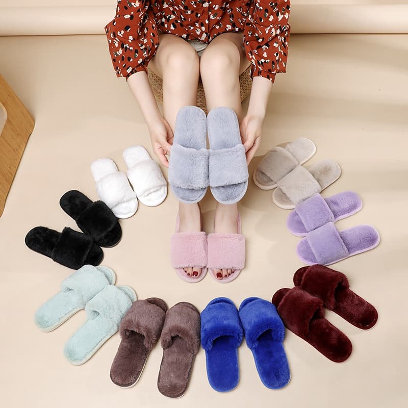 Plush Slippers For Women Winter Warm House Shoes Non-slip Sole Indoor Outdoor Use Available In Multiple Colors Patterns