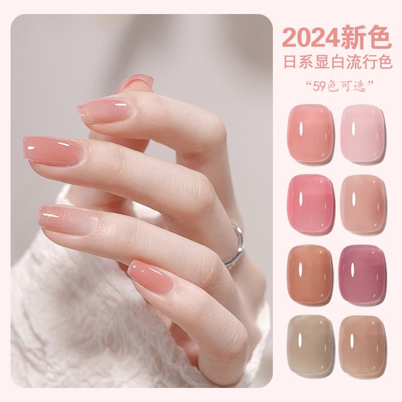 FN new summer popular nail polish gel ice transparent nail polish nude powder jelly nail phototherapy gel manicure shop wholesale