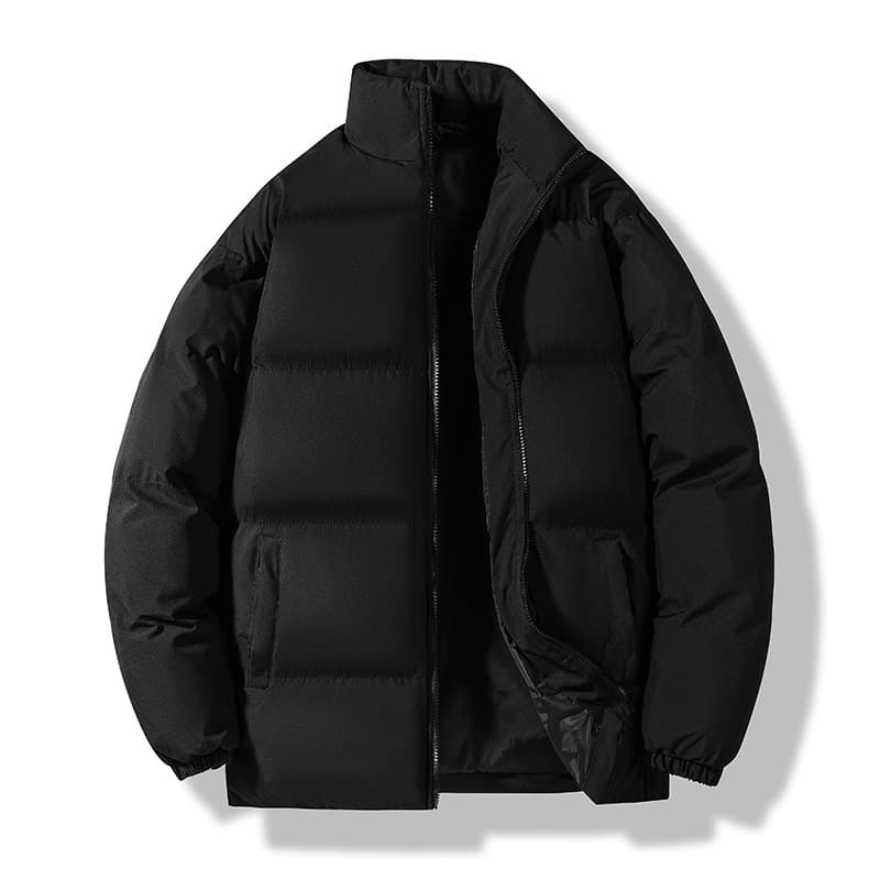 Cross-border Wholesale Couple's Cotton-Padded Jacket Unisex Winter Warm Puffer Jacket Loose Fit Cotton Coat Outerwear Cotton-Padded Jacket Trendy
