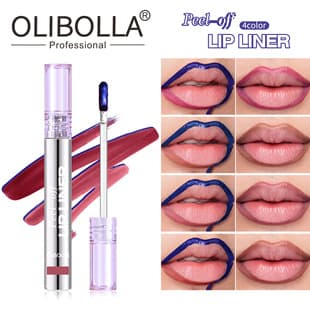 Cross-border Hot-selling Blue Pearl Peel-off Lip Gloss Matte Waterproof Fade-resistant Peel-off Lip Gloss Lip Liner Pen Wholesale