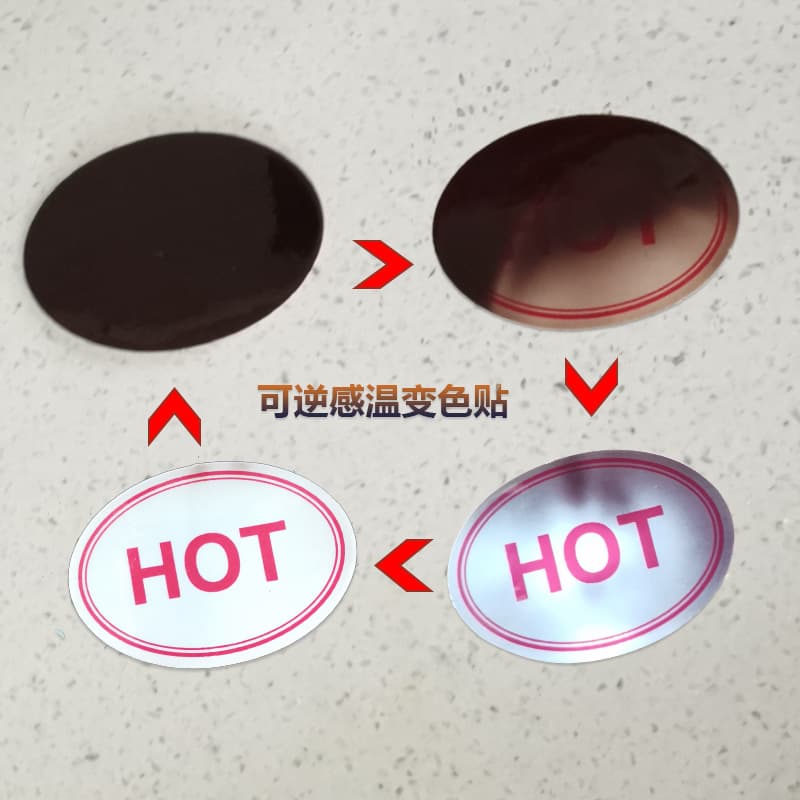 Thermochromic Sticker, Temperature Changing Reversible Sticker, Heat Sensitive Sticker, Cartoon Temperature Sticker for Kids