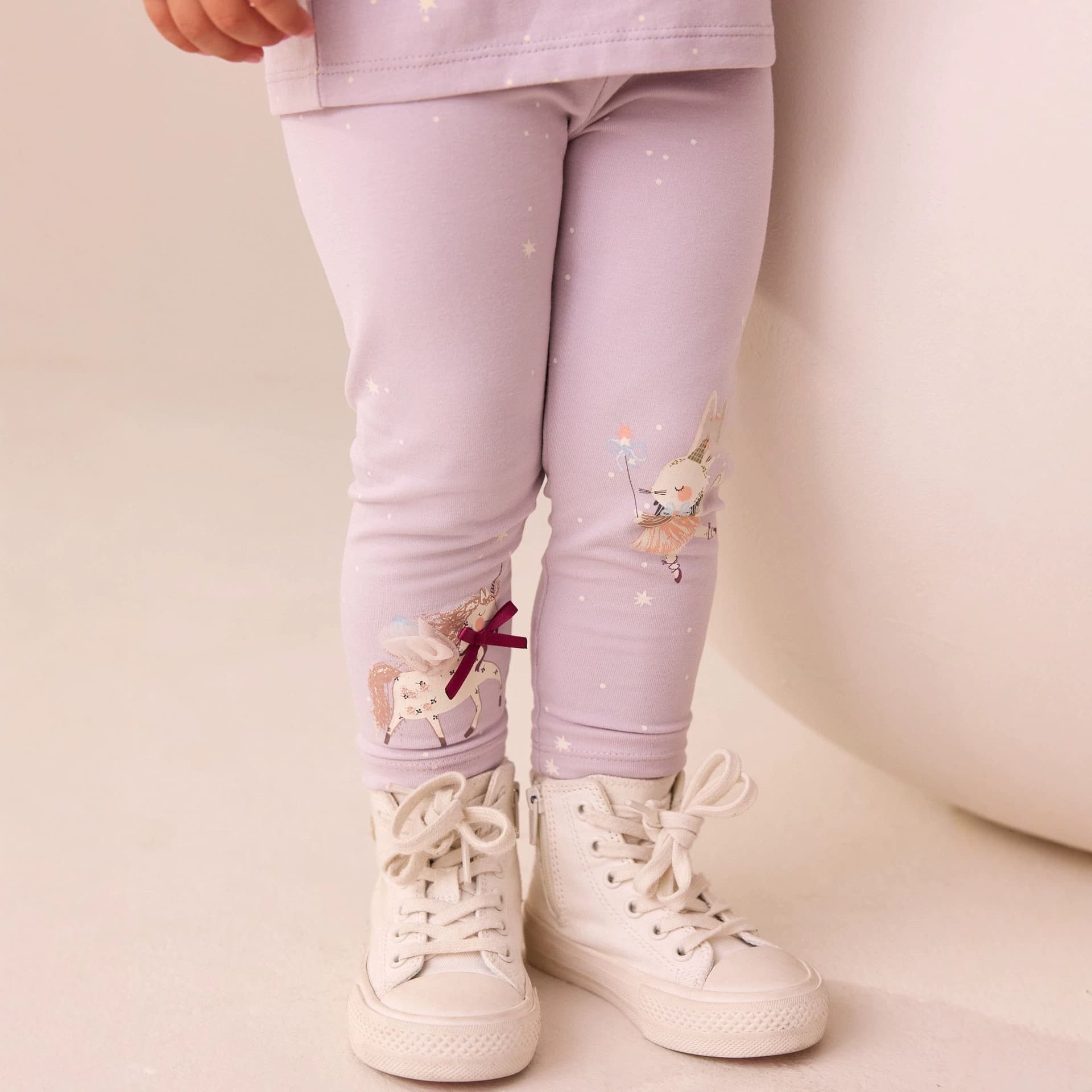 2026 spring and autumn new children's leggings girls summer thin knitted cotton can be worn outside girls spring trousers