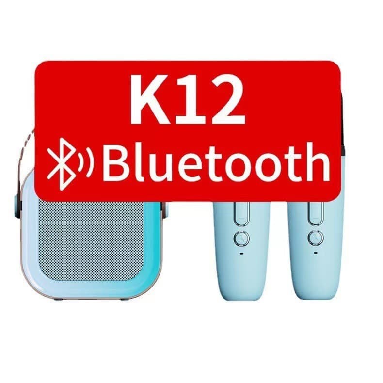 K12 Portable Bluetooth Karaoke Speaker with Built-in Microphone for Outdoor and Home Use