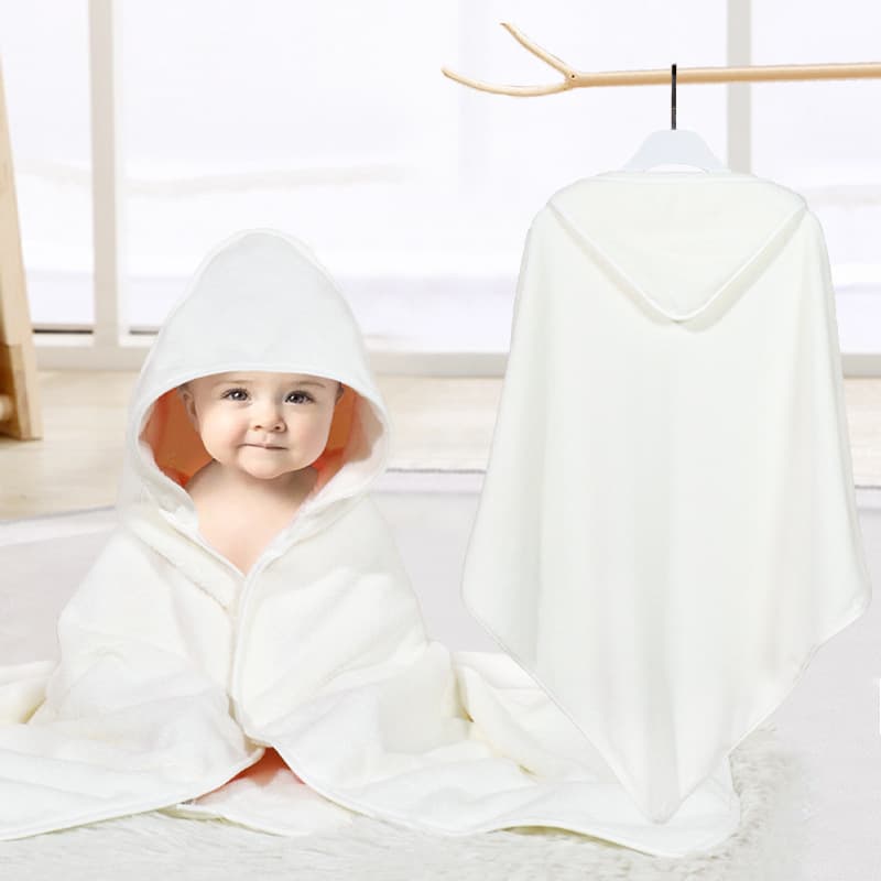 Kids Bath Towel Coral Fleece Hooded Cape Autumn Winter Blanket Absorbent Bath Towel Newborn Baby Swaddle Wrap