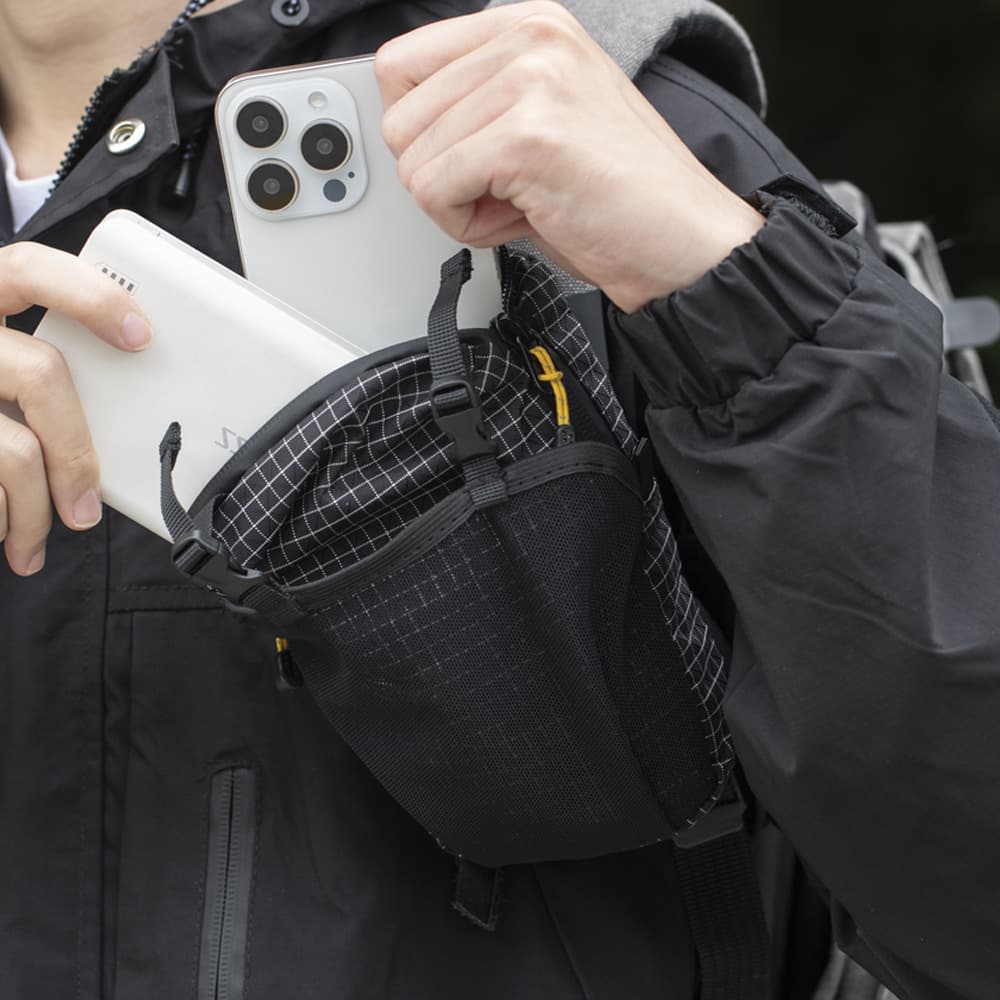 Shoulder Strap External Expansion Bag, Waist Bag with Water Bottle Holder, Waterproof Accessory Bag, Hiking and Mountaineering Phone Bag, Supports Dropshipping