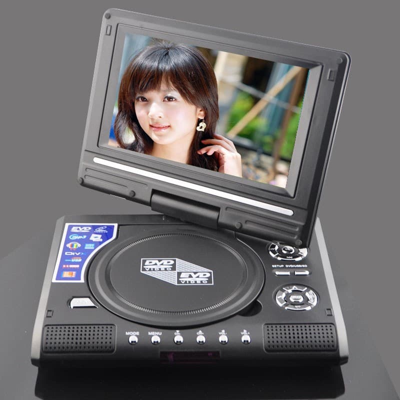 Manufacturer Supply 7.8-inch and 9.8-inch HD Mobile Portable Car DVD Player with Disc Gaming and Screen Mirroring