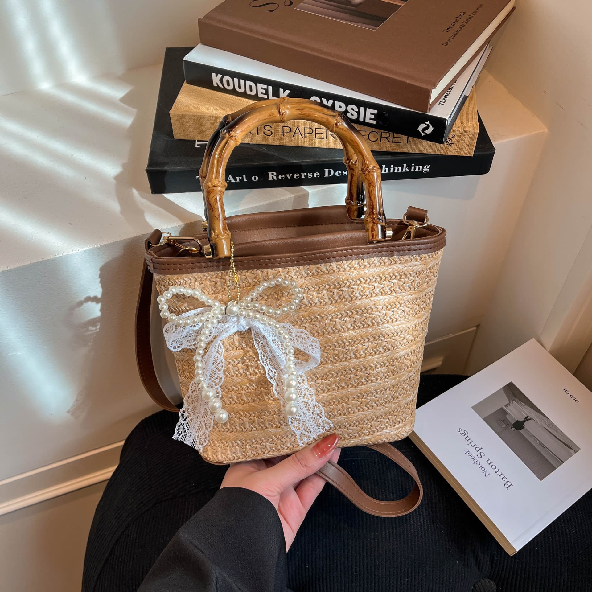 Premium Textured Niche Design Women's Handbag Summer 2026 New Crossbody Bag Woven Women's Straw Bag
