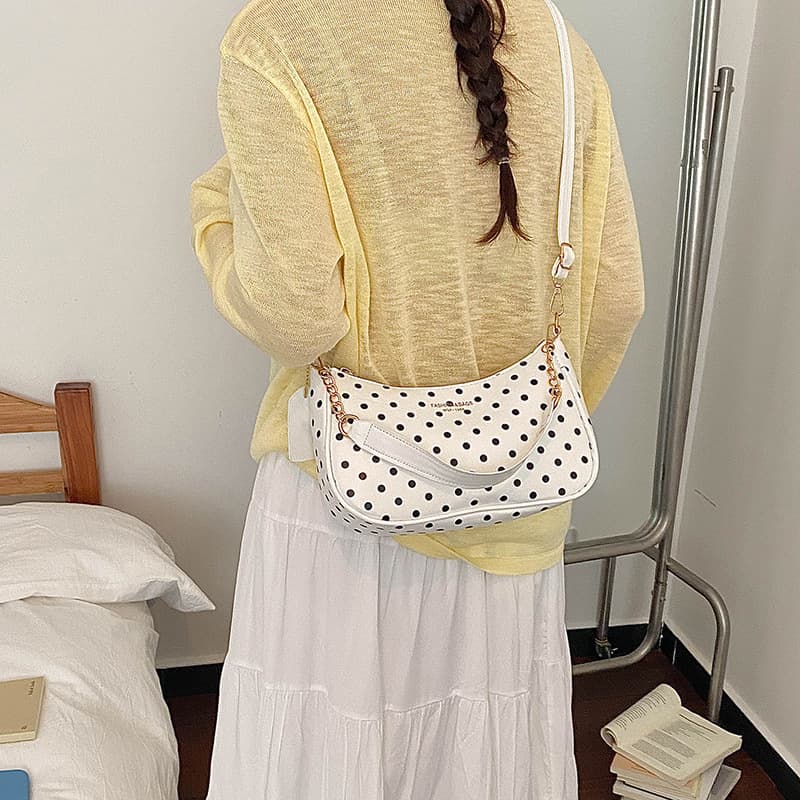 Solid Color Underarm Bag Shoulder Bag Double Bow Small Square Bag Handbag Women's Bag Wholesale Fashion Summer New Mini