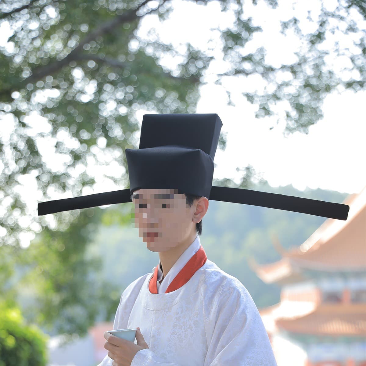 Song Dynasty Spread-wing Turban, Hanfu Restoration of Wuyi Lane, Song Dynasty Hard-winged Crown and Hat with Spread-legs, Song Dynasty Hat