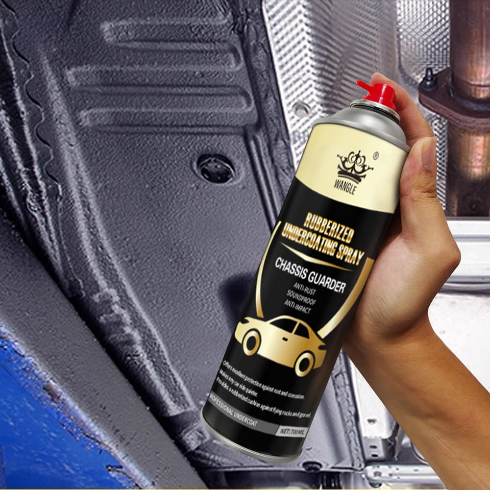 700ML Car Chassis Armor Spray Anti-rust Paint Soundproof Rubber Anti-vibration Anti-collision Coating
