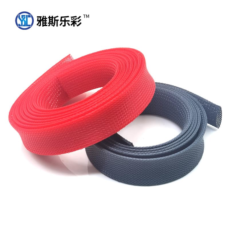 PET Nylon Flame Retardant Abrasion-Resistant Expandable Braided Sleeve for Automotive Wire Harness