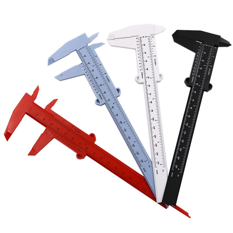 0-150mm Dual Scale Plastic Vernier Caliper Antique Measurement Student Caliper Measuring Tool Wholesale