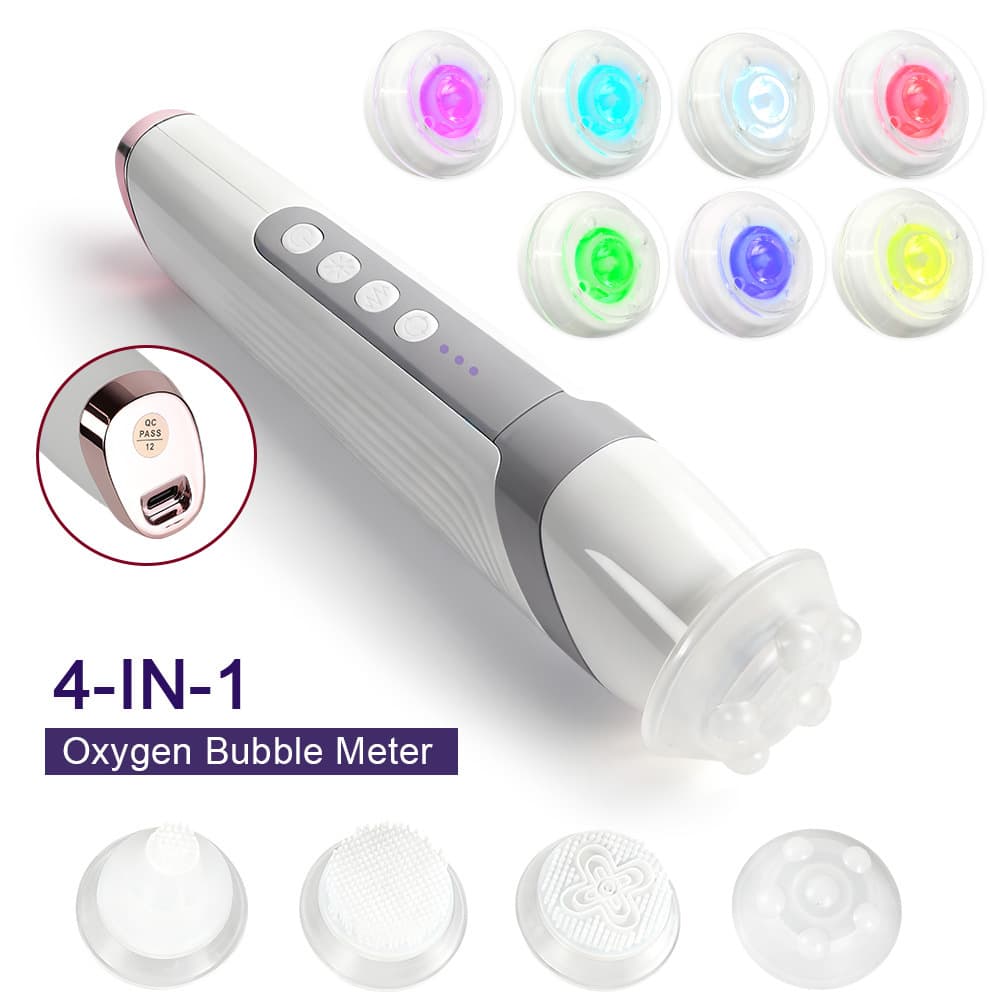 Handheld Facial Skin Rejuvenation Device Cleansing Skin Rejuvenation Device Portable Home Beauty Instrument Oxygen Bubble Beauty Device