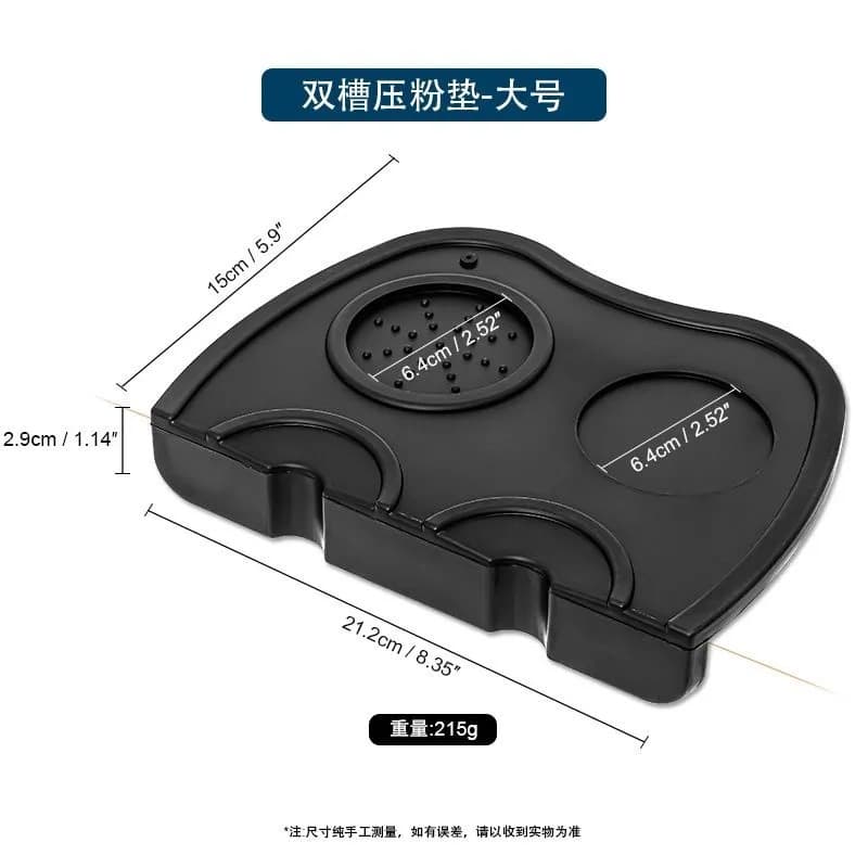 Coffee Tamper Mat Corner Mat Non-Slip Silicone Mat Tamper Base Coffee Machine Portafilter Mat Coffee Mat