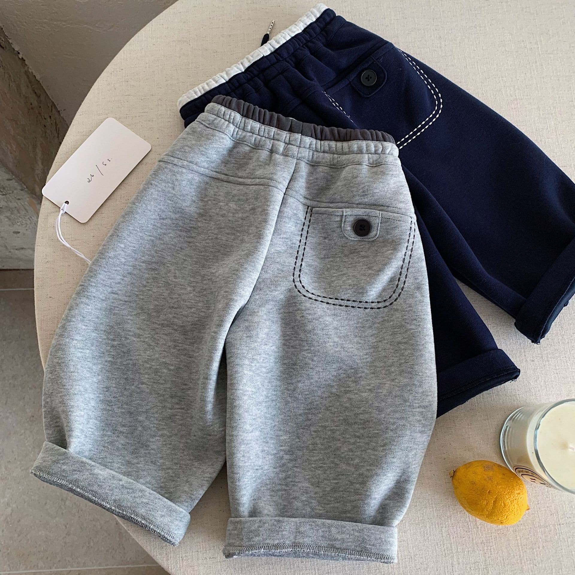 Kids' Pants 2026 Fall New Style Color-Block Sweatpants with Curved Leg Design, Casual Versatile Stain-Resistant Comfortable Children's Long Pants
