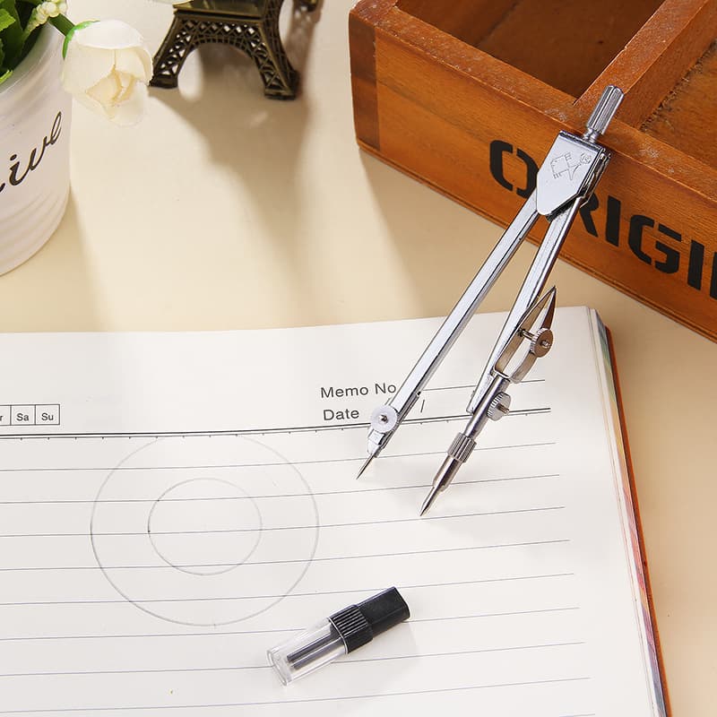 Free Shipping Xiaoyuer Metal Compass Set for Exams, Design, Engineering Technical Drawing, Mechanical Drafting Tools