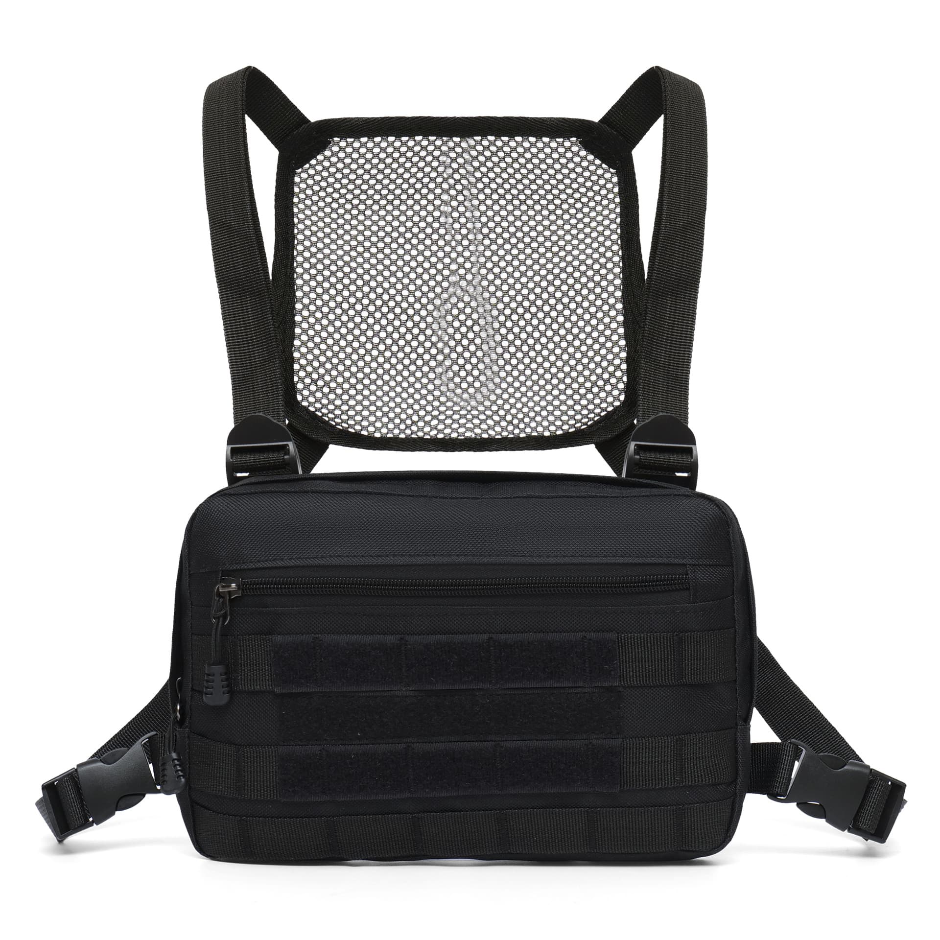 Chest Bag Men Tactical Vest Backpack Crossbody Bag Waterproof Windbreaker Large Capacity Street Style