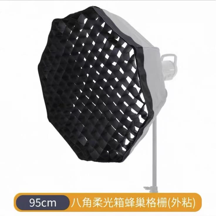 95cm Octagonal Grid Softbox Video Lightbox Fill Light Cover Bowens Mount Honeycomb Grid Soft Lightbox