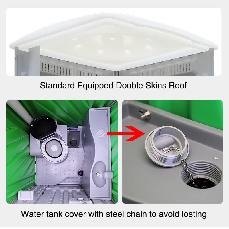 Toppla HDPE Prefabricated Toilet Block Luxury Mobile Toilets