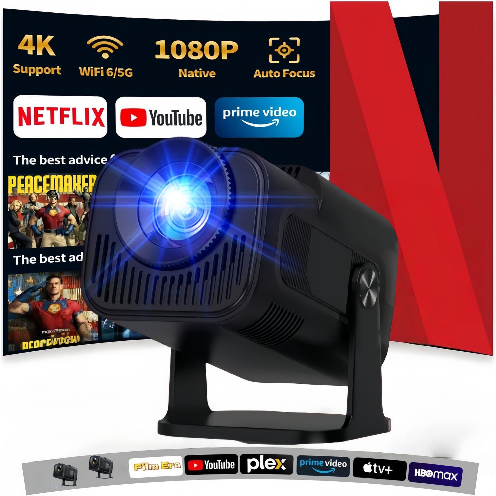 Best-selling Cross-border HY320 Projector 1080P Android 11 HD Home Theater Portable Projector