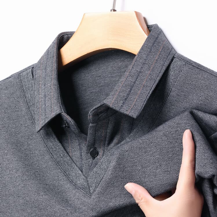 Men's Autumn/Winter Thickened Base Layer Casual Long-Sleeved Warm Knitwear Dad Men's Clothing Huige E-commerce
