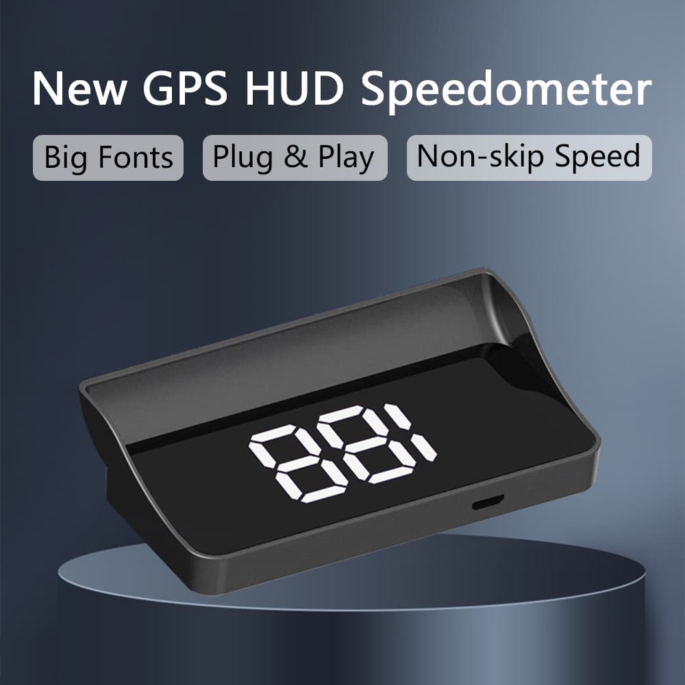 Cross-border car HUD head-up display, high-definition GPS speedometer, vehicle speed display, KMH/MPH hot-selling export product