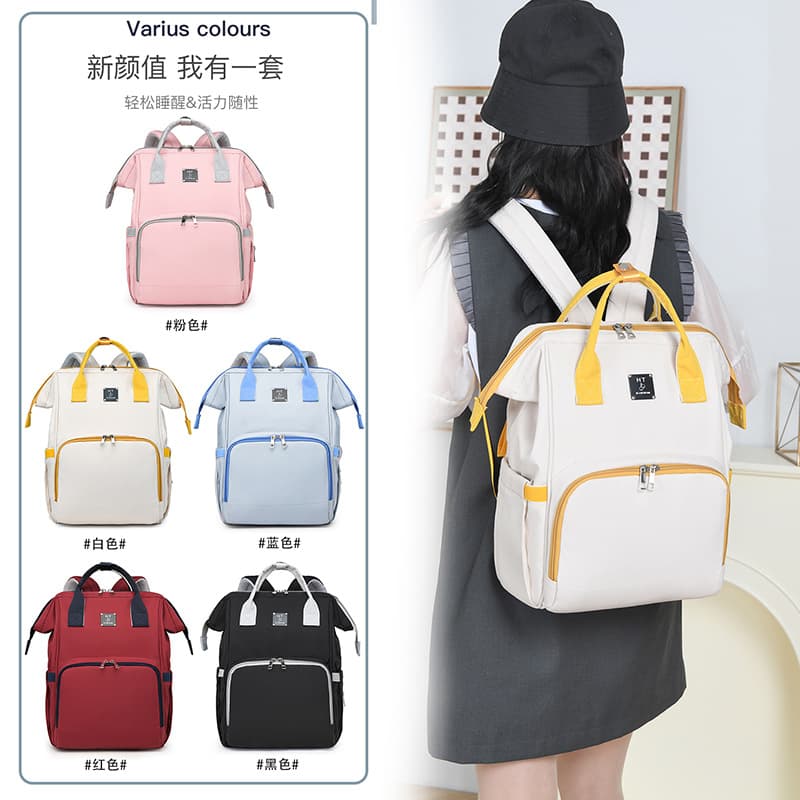 Large Capacity Crossbody Diaper Bag, Multi-Functional Outing Diaper Storage Bag, Portable Insulated Double Shoulder Baby Bag