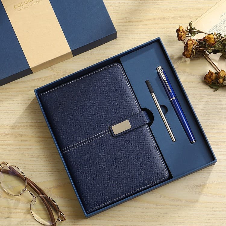 Wenzhou Notebook Customized Wholesale Gift Box Set with Printable Logo Inner Pages Full Set of Customized Diary Notepad