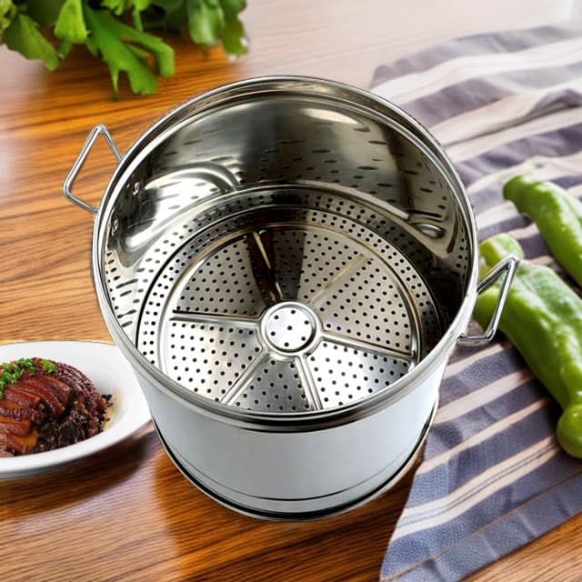 Steaming Rice Wooden Bucket, Steamer Rice Zhenzi, Home Use Stainless Steel Zhenzi Steamer Pot, Old-fashioned Steaming Rice Cooking Steaming Glutinous Rice Single Piece