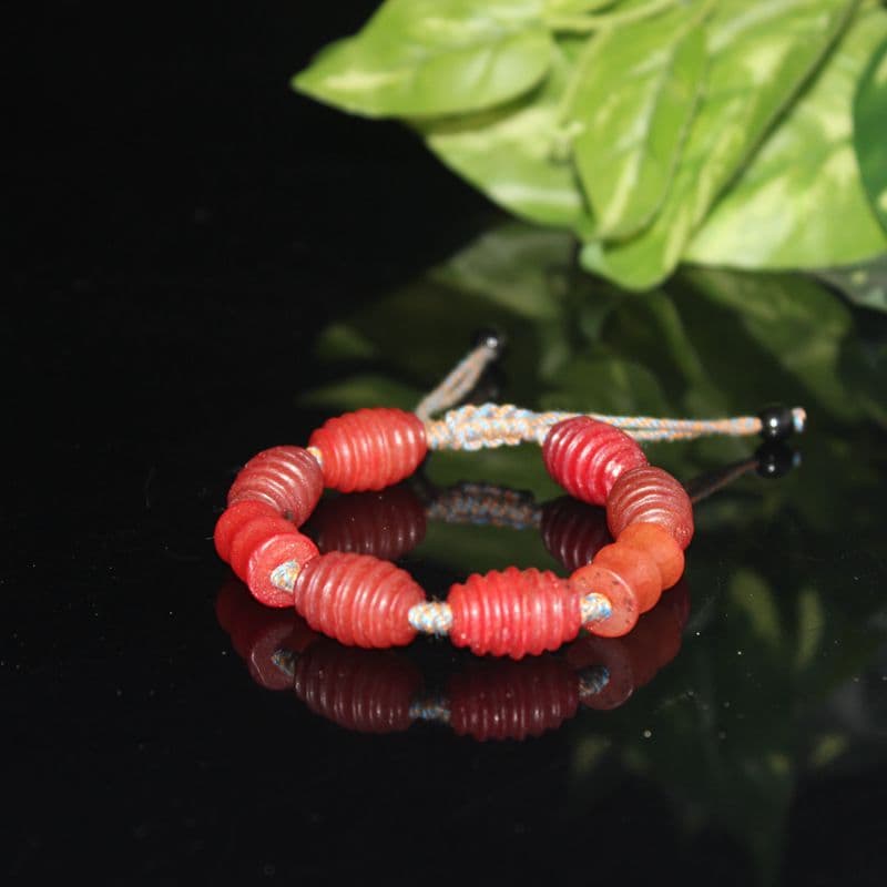 Cross-Border New Product Imitation Ming Dynasty Ancient Jade Old Xiuyu Thread Bead Bracelet Hand String Old Beads Ancient Beads Collection Old Xiuyu