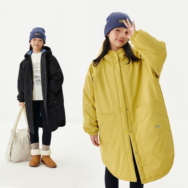2025 Girls' Autumn and Winter Cotton Clothes New Medium and Long Thickened Warm Cotton Clothes Jackets Girls' Padded Jackets Trendy