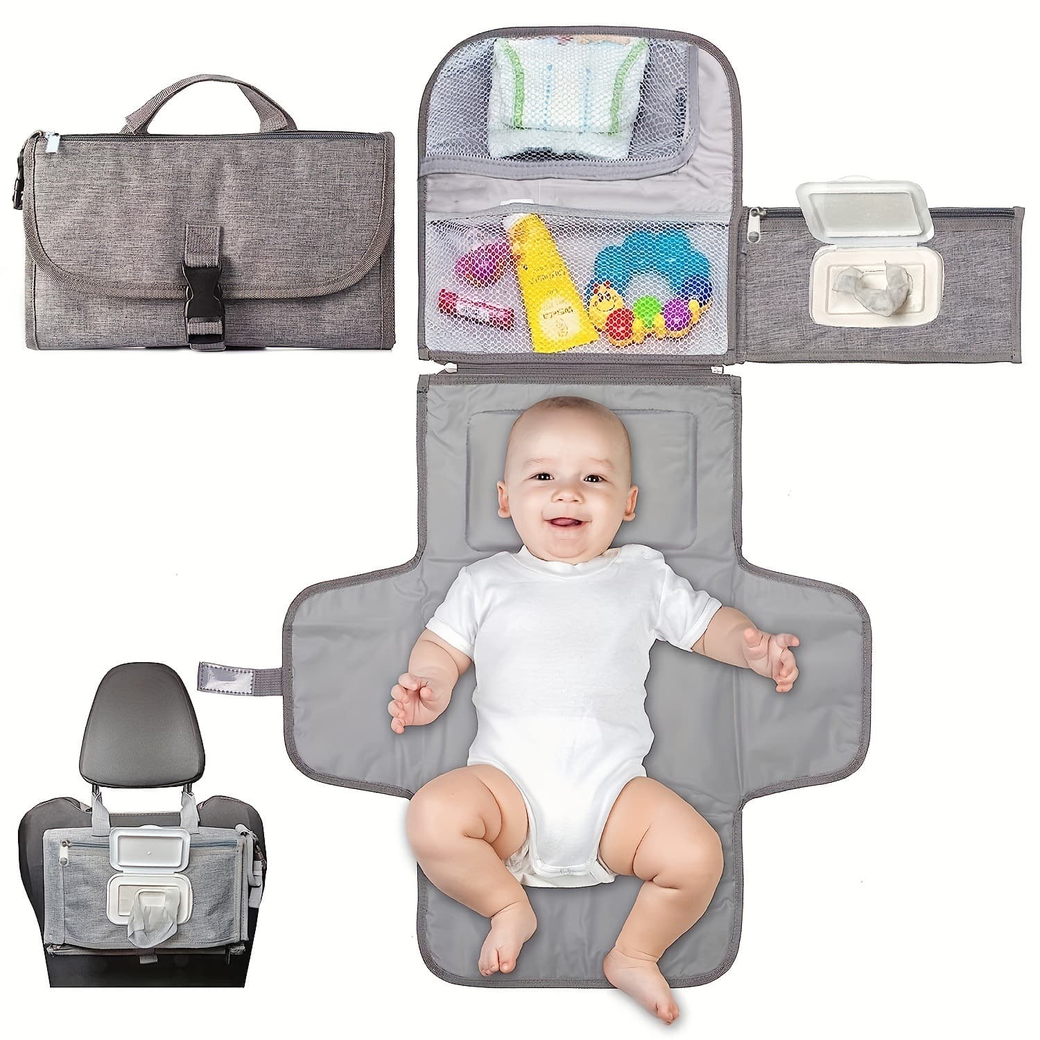 Amazon Bestselling Portable Waterproof Baby Diaper Changing Pad Mat Handy Mommy Bag Disposable Diaper Pads Pieces