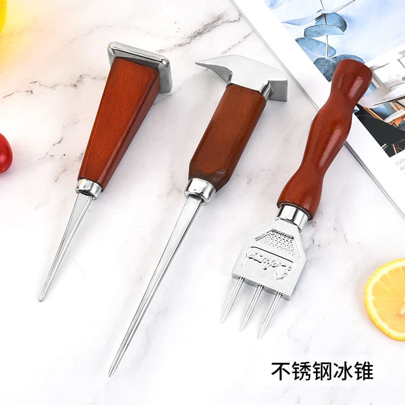 Bartending Ice Pick, Japanese Three-Prong Ice Awl, Single-Prong Ice Pick, Ice Shaver, Bar Available Now