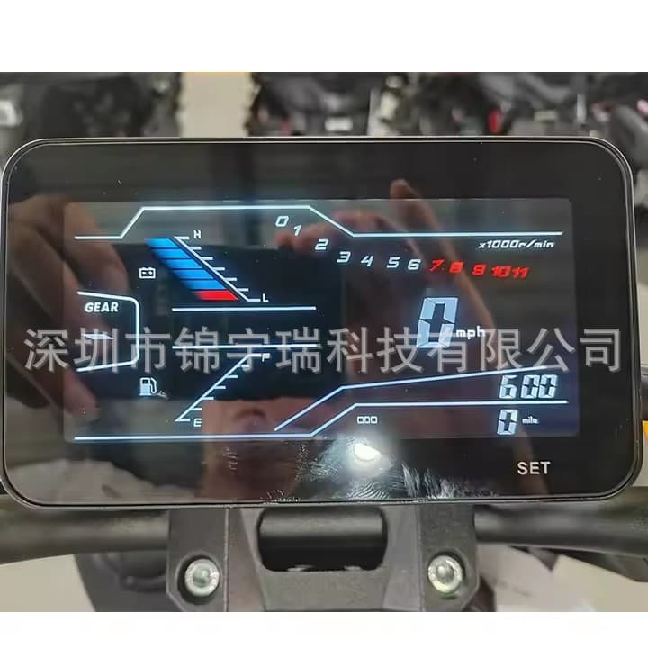 Digital Display Dashboard for EFI Motorcycle, Compatible with EFI Tank Zuma Motorcycle LCD Instrument Assembly