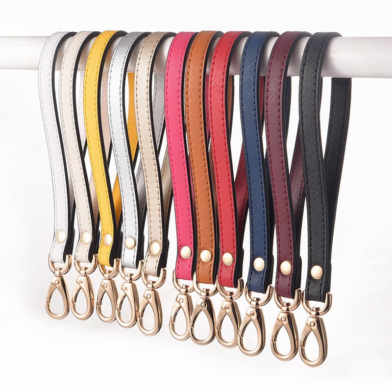 Mahuangshi Replacement Hand Carry Strap MHS-B-32, 21cm Cross-Grain Wallet Strap, Genuine Cowhide Handbag Strap
