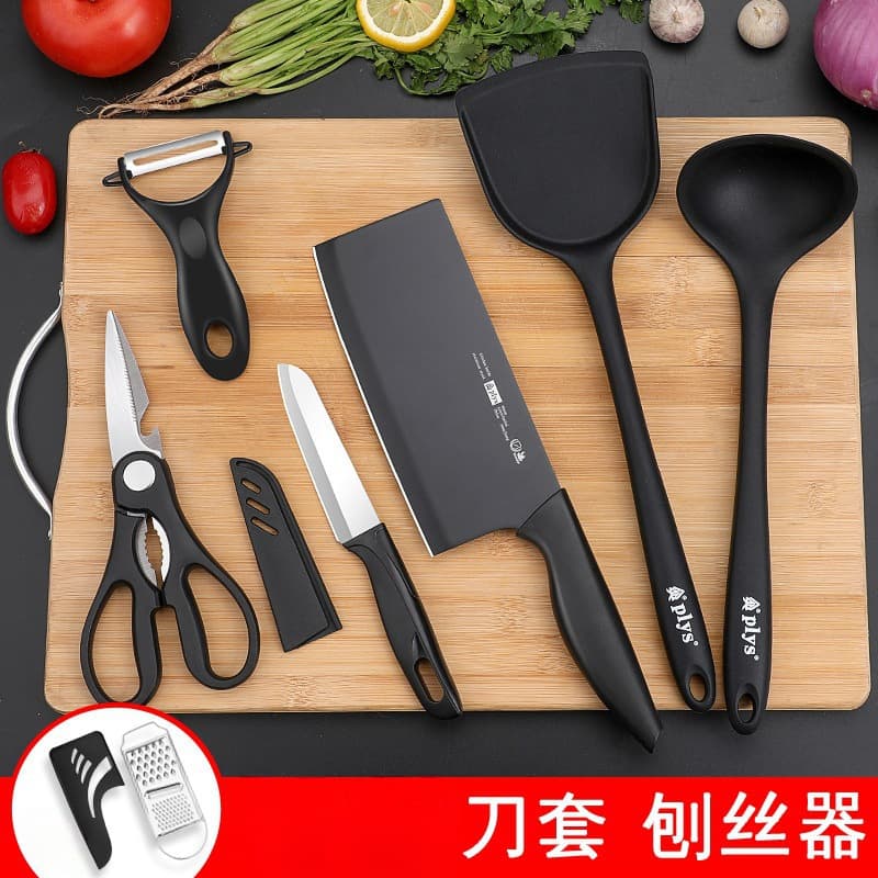 Kitchen Knife Set, 2-in-1 Chopping Board and Knife, Stainless Steel
