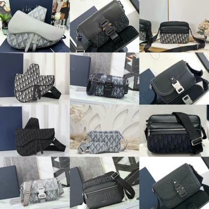 New Cross-border Messenger Bag for Men, Shoulder Sling Bag, Small Square Bag, Casual Trendy Versatile Courier Bag, Men's Camera Bag