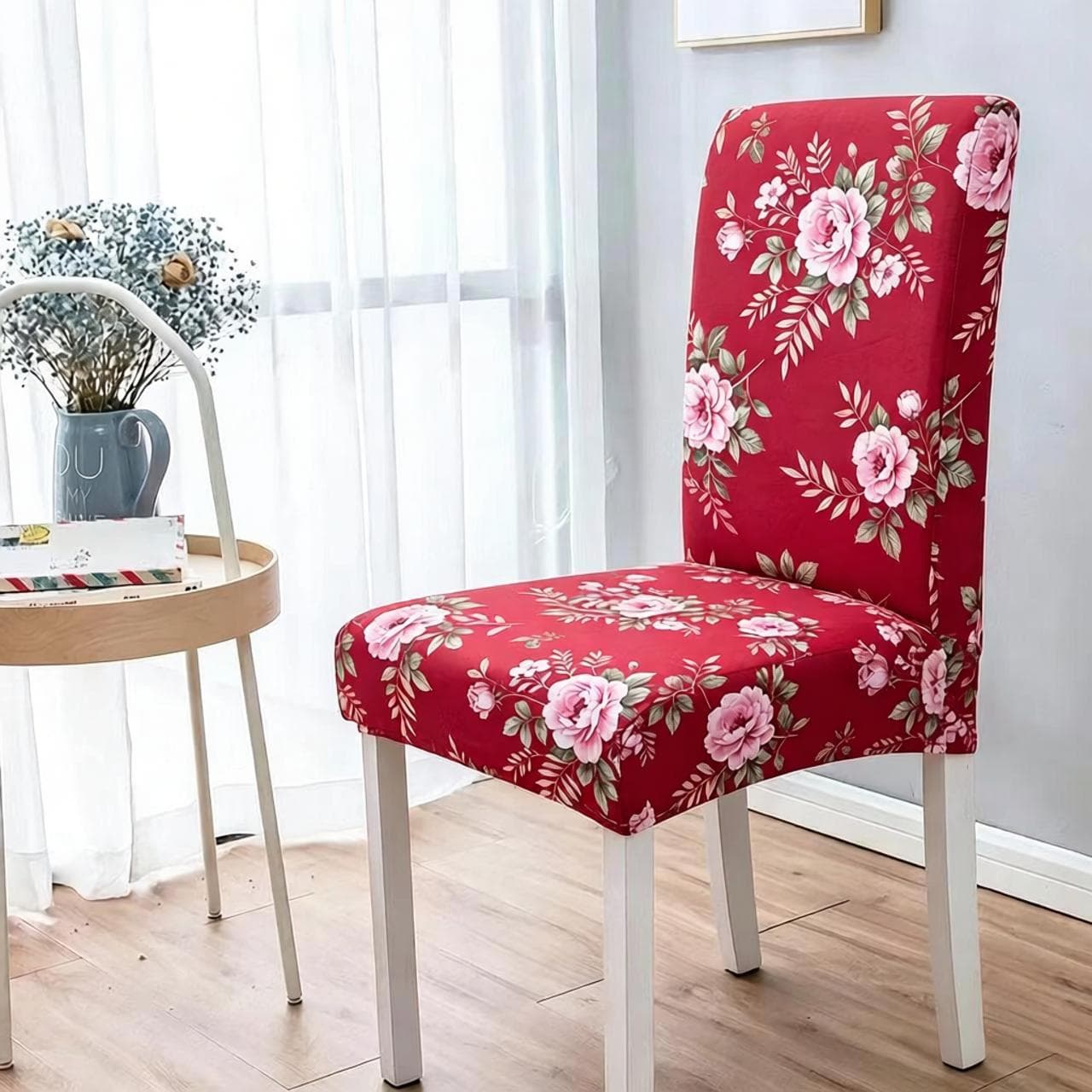 Cross-Border Printed Four-Season Stretch Chair Cover Dining Chair Cover One-Piece Chair Cover Home Office Chair Cover Wholesale