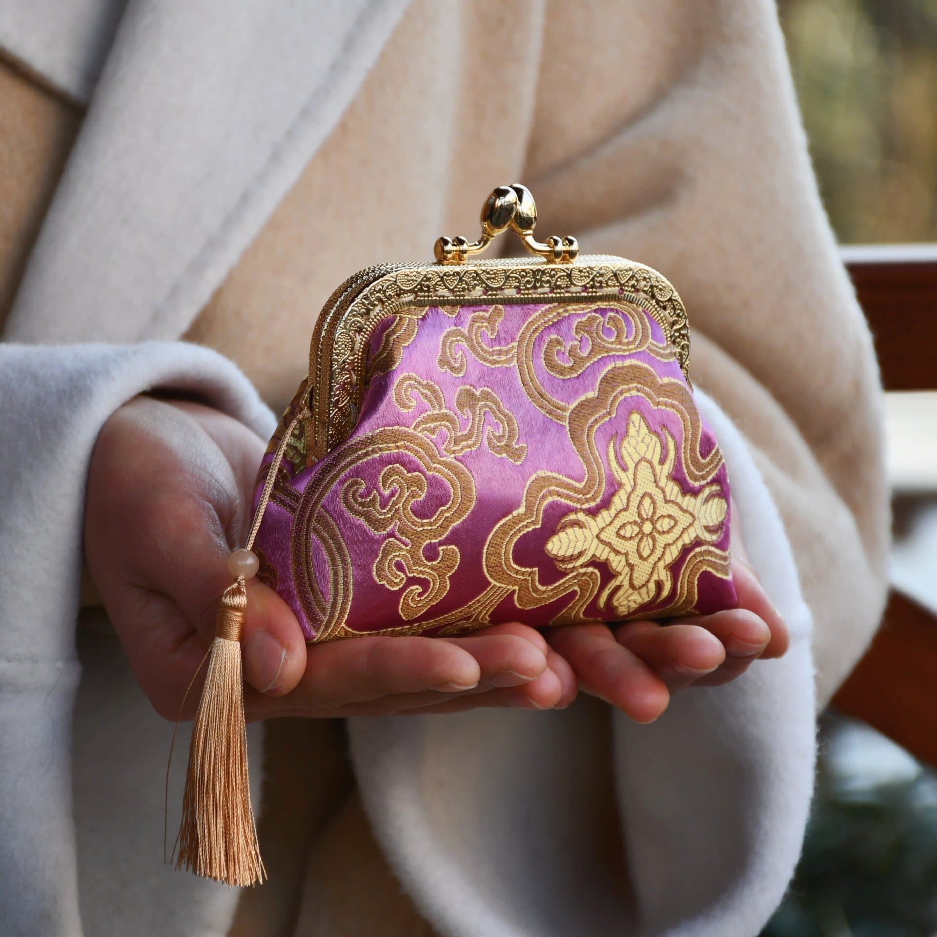 Study Salon DIY School Handmade Handmade Set Intangible Cultural Heritage Coin Purse Special Price Gold Bag Material Package Biyuan
