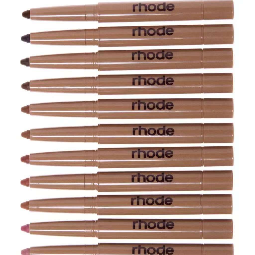 RHODE lip pencil 11-color hook line lipstick pen double-ended brightening matte matte lip liner cross-border holder